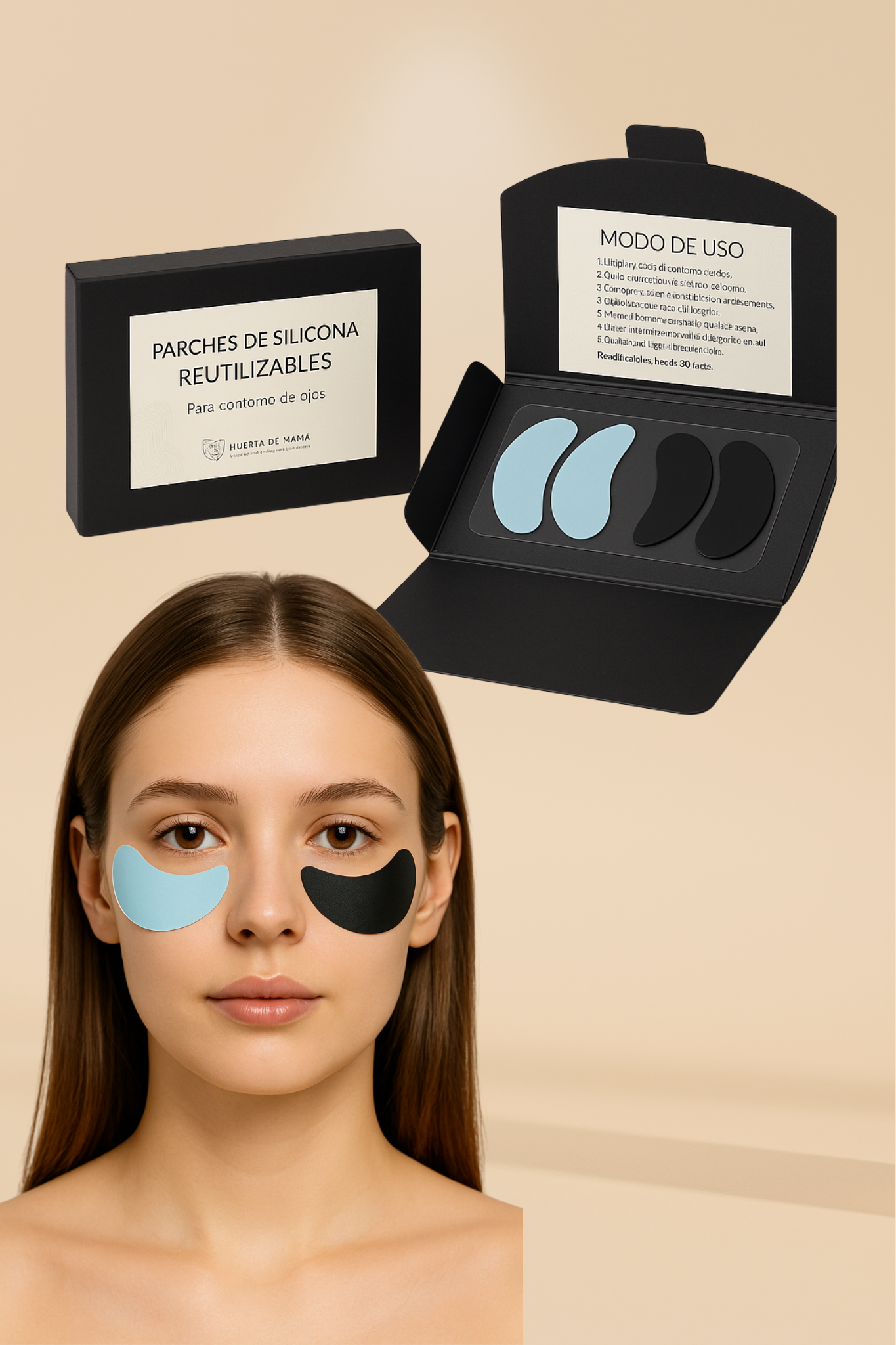 Parches de Silicona Reutilizables – Contorno de Ojos