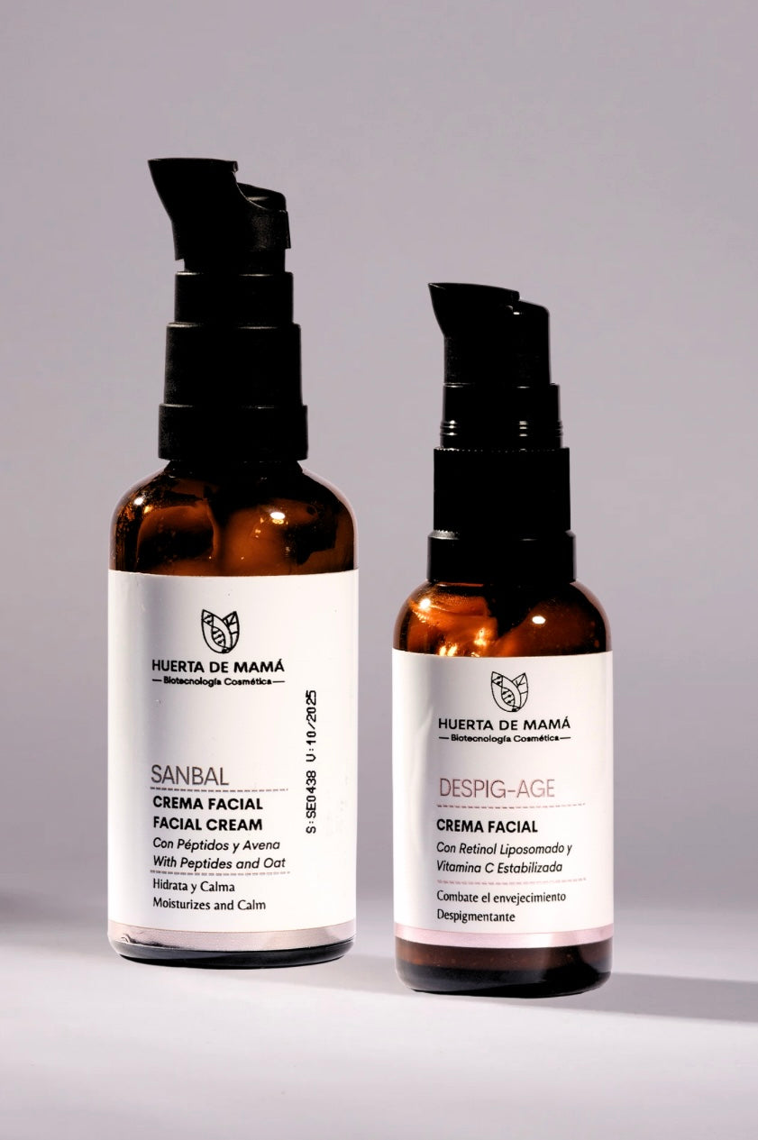 Crema facial día y noche para cuidado minimalista