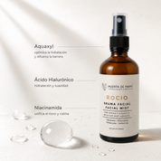 Bruma facial hidratante y refrescante – Bruma Rocío