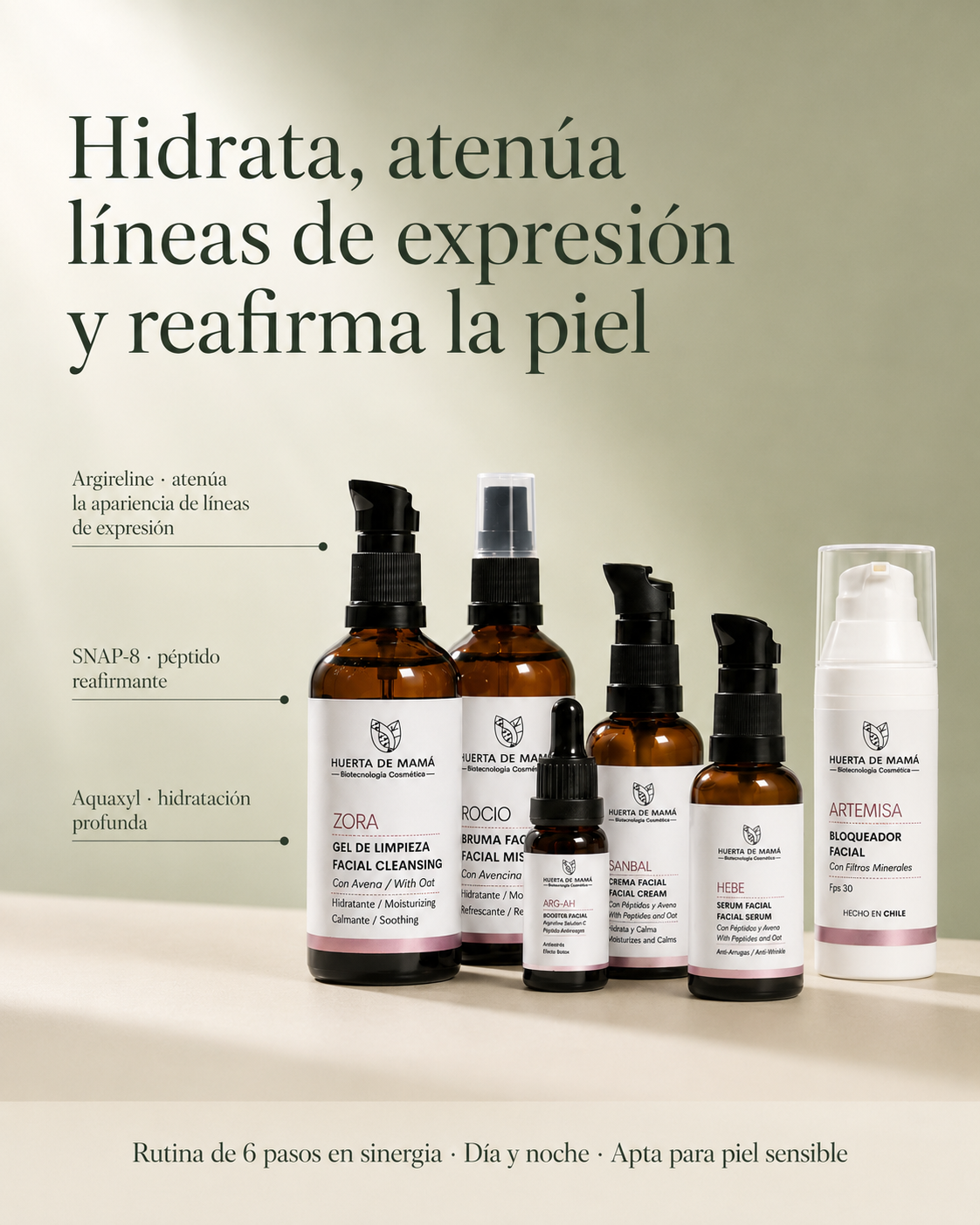 RUTINA ANTIAGE- Reducir líneas de expresión - Hidratante